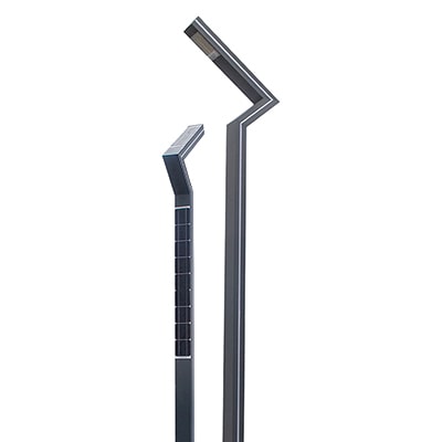 20W Solar Garden Post Lights for Outdoor Garden Patio Park Decor Lighting