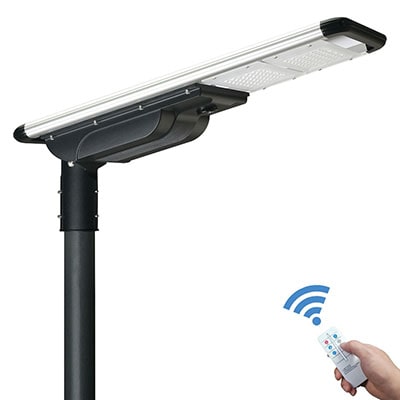 FX Series 40W Motion Sensor All In One Integrated Solar Street Light, Auto Dusk to Dawn