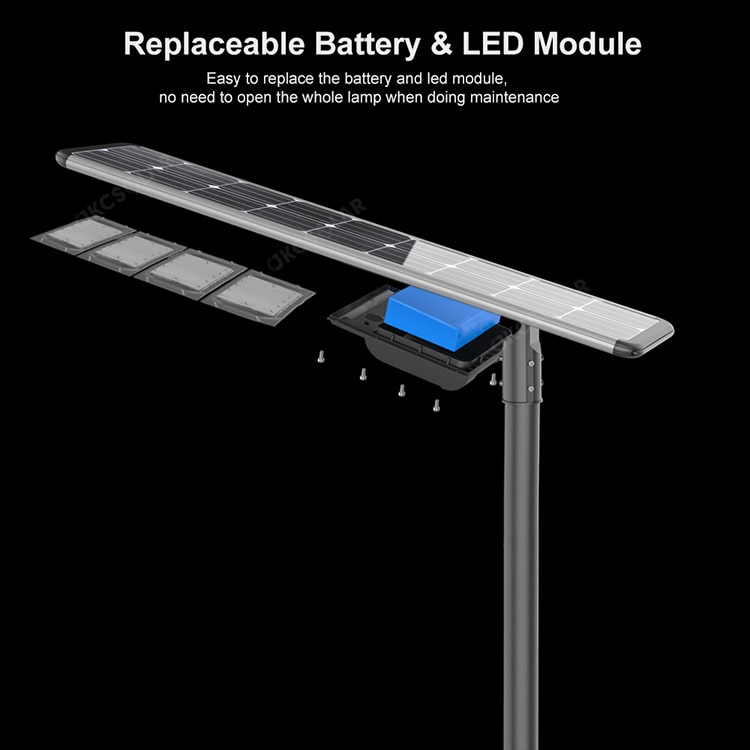 easy to replace the battery and led moudle