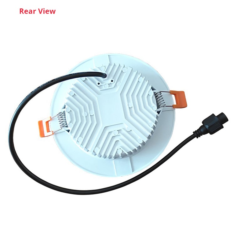 back view of downlight