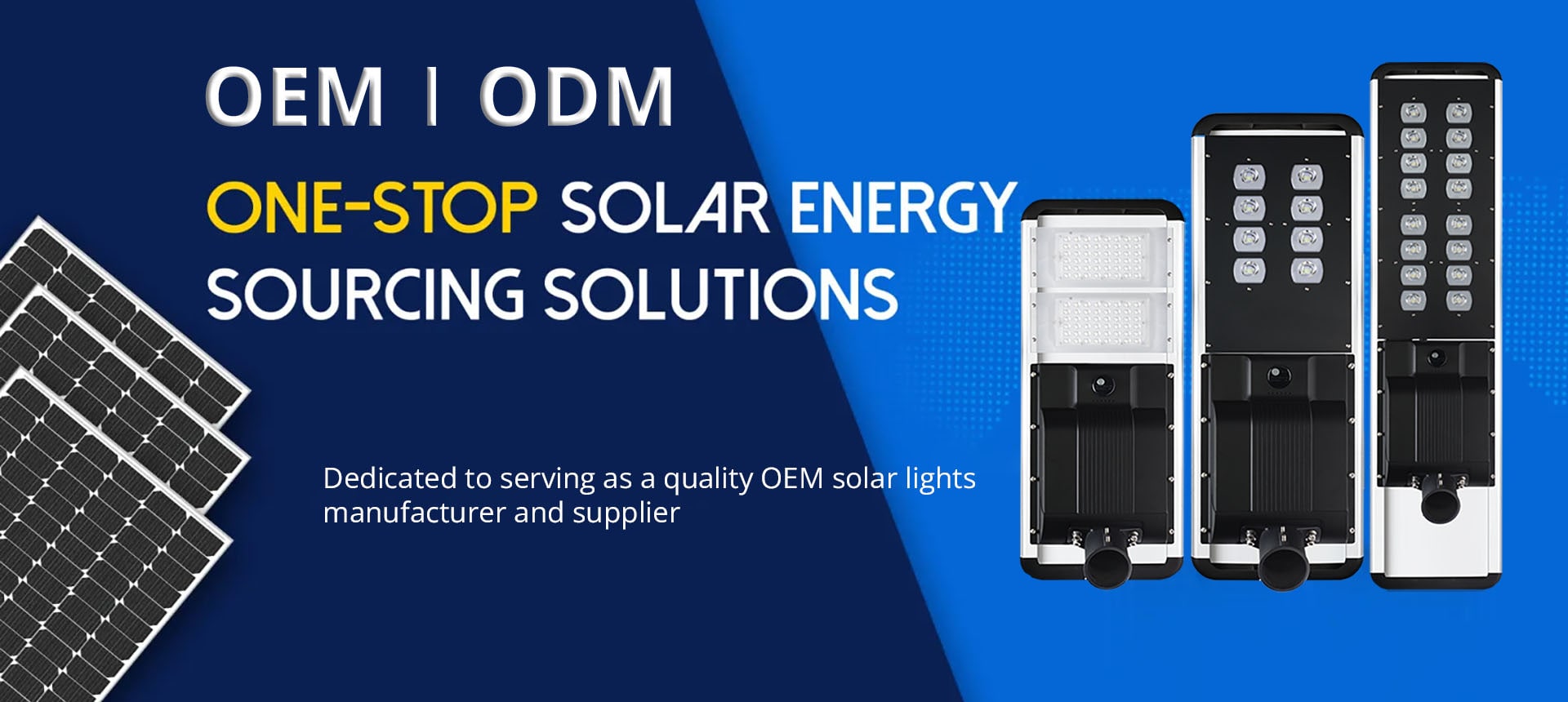 Solar Light Manufacturer Banner
