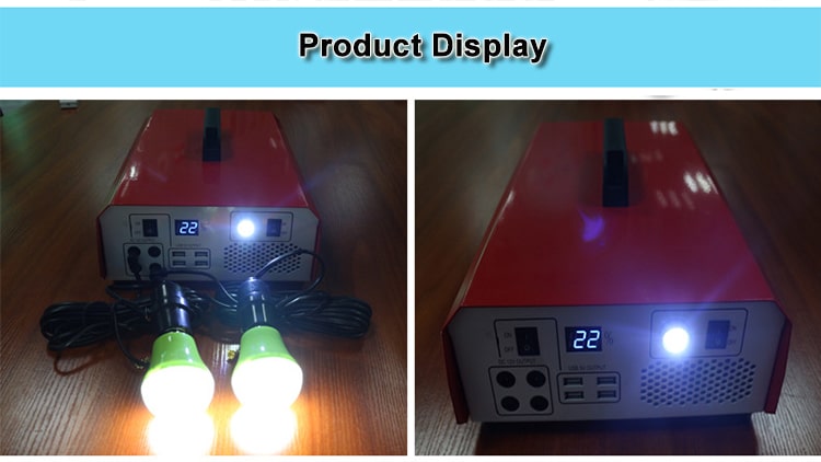 500W 1000W Solar Home Lighting System Product Dispaly
