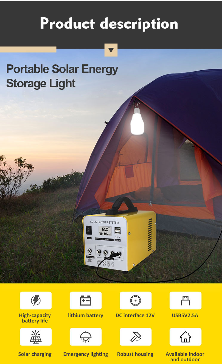 features of solar energy storage light