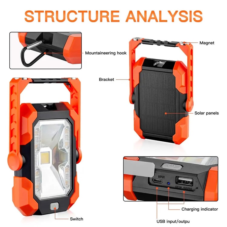 Portable LED Solar Work Light