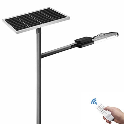 ZCSeries 100W LiFePO4 Lithium Battery All In Two Split Solar Street Light